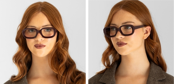Kerr Plum glasses side