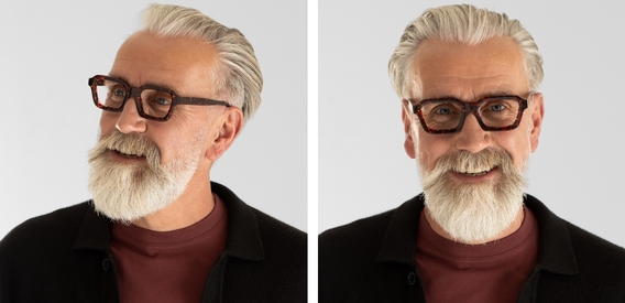 Finlay Dark Tortoise glasses side