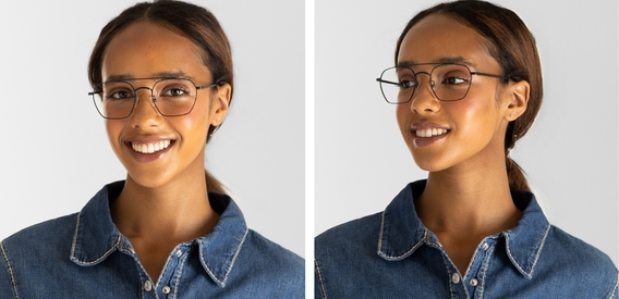 Harrison Matte Black glasses side