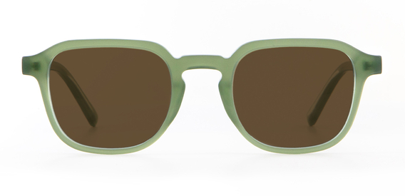 IOLLA Boyd Sunglasses in Khaki Green with Brown Lenses 