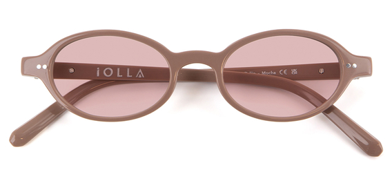 IOLLA Callie Sunglasses in Mocha with Blush Lenses