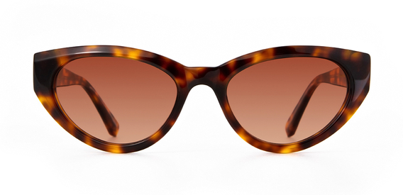 Jura Sunglasses in Medium Havana with Sienna Sunset