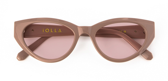 Jura Sunglasses in Mocha with Blush Lenses