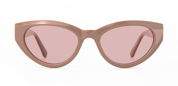 Jura Sunglasses in Mocha with Blush Lenses