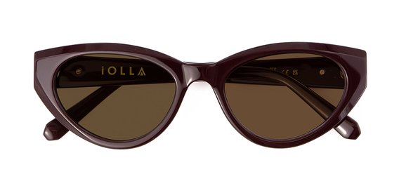 Jura Sunglasses in Plum with Brown Lenses