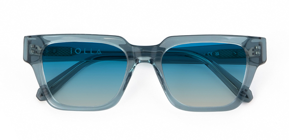 Macrae Sunglasses in Teal Crystal with Ocean Glow Tint