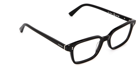 Side view of 001 Black Glasses