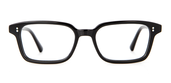 Front view of 001 Black Glasses