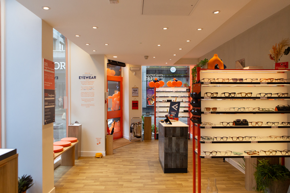 Frames on display in the IOLLA Aberdeen showroom