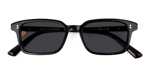 CLOIMH 001 BLACK SUNGLASSES WITH GREY POLARISED LENSES