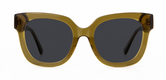 Ferne sunglasses in Husk Crystal with grey lenses side view 