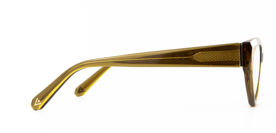 Jura Glasses in Husk Crystal top angle view
