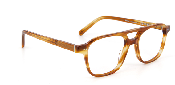 Ramsay Cinnamon Swirl Glasses front side view