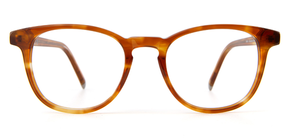 Smith Cinnamon Swirl Glasses front unfolded view 