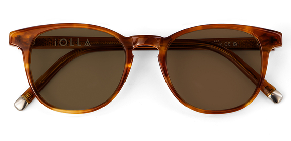 Smith Cinnamon Swirl Sunglasses with brown lenses front folded view