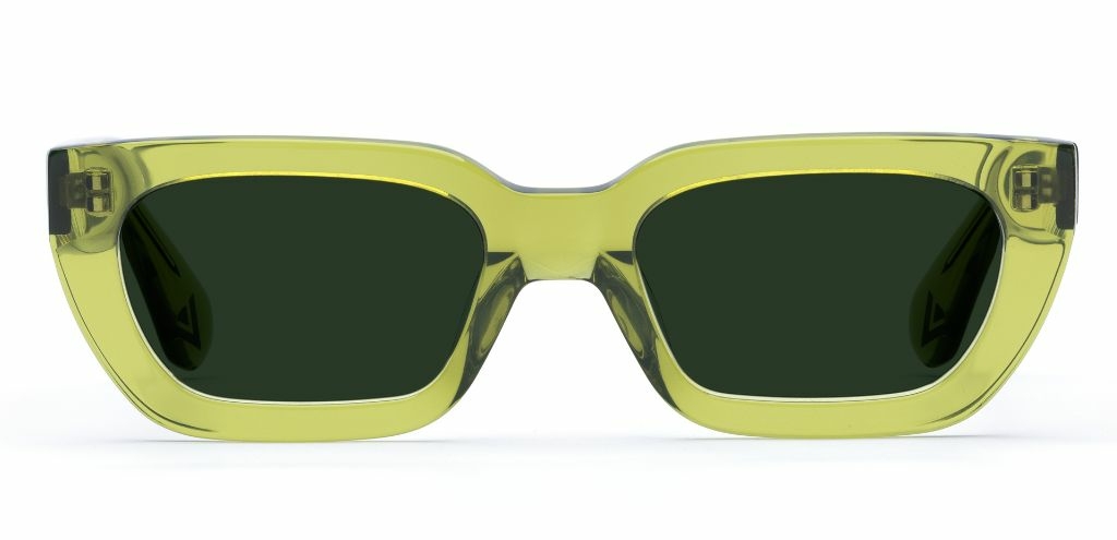 Shaw in Sage Green – Standout Geometric Sunglasses | IOLLA