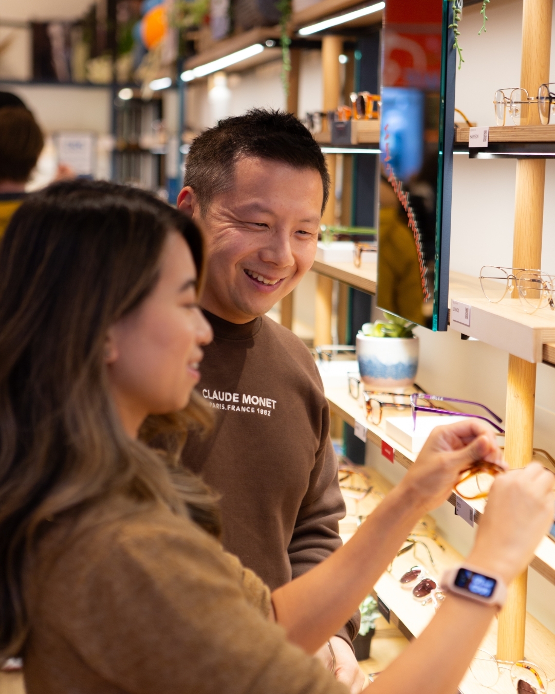 IOLLA Ambassadors (Olive Tree Family) browsing in showroom