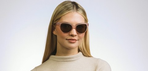 Swinton_Pale Pink sunglasses exaggerated 50s cat eye