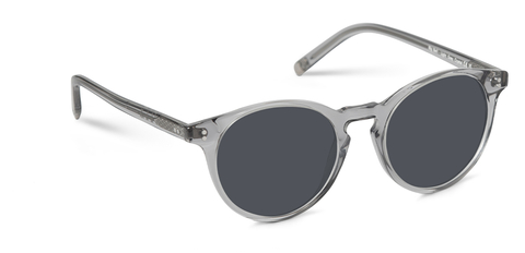 Big Bell Light Grey Crystal Sunglasses Angle Image