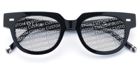 Allan in Black with Custom Lenses