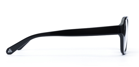 Arran Black Glasses side