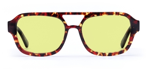 Arran in Dark Tortoise – Yellow Tinted Sunglasses | IOLLA