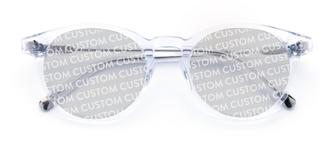 Big Bell in Clear Crystal – Modern Customisable Sunglasses | IOLLA