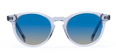 Big Bell in Light Grey Crystal – Statement Gradient Sunglasses | IOLLA