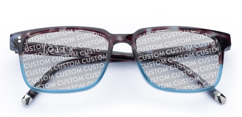 Burns in Aqua Fade – Bold & Modern Sunglasses | IOLLA