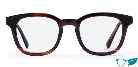 Bute Rosewood Stripe Glasses front