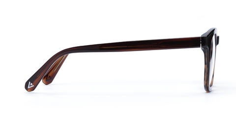 Bute Rosewood Stripe Glasses side