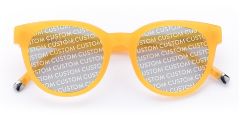 Campbell in Honey – Bold Square Sunglasses | IOLLA