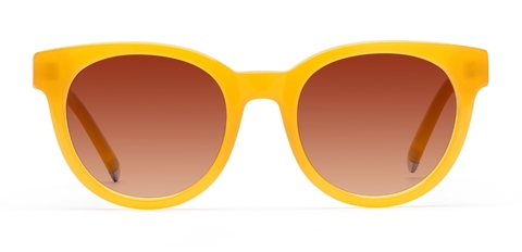 Campbell in Honey – Bold Square Sunglasses | IOLLA