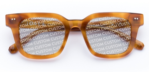 Clyde in Amber – Modern Square Sunglasses | IOLLA