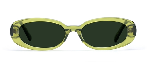 Cooper in Sage Green – Vintage Oval Sunglasses | IOLLA