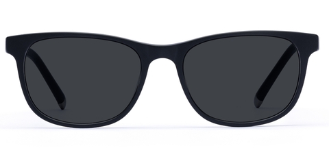 Doyle in Matte Black - Round Timeless Sunglasses | IOLLA