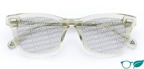 Duncan in Moss Green Crystal – Fresh & Stylish Square Sunglasses | IOLLA