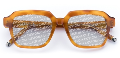 Elliot in Amber – Custom Oversized Statement Sunglasses | IOLLA
