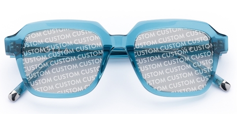 Elliot in Azure Blue Crystal – Bold Oversized Sunglasses | IOLLA