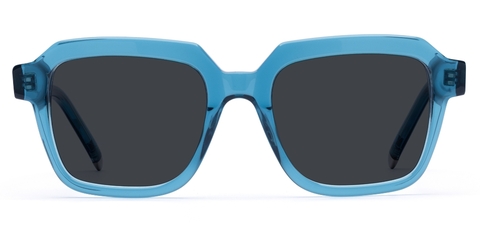Elliot in Azure Blue Crystal – Bold Oversized Sunglasses | IOLLA