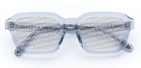 Finlay in Light Grey Crystal – Modern Square Sunglasses | IOLLA