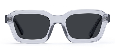 Finlay in Light Grey Crystal – Modern Square Sunglasses | IOLLA