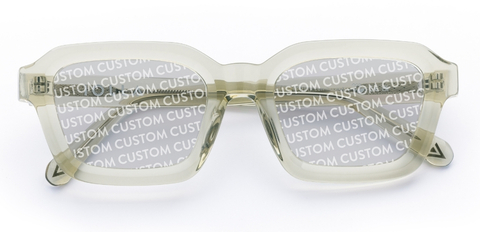 Finlay in Moss Green Crystal – Classic Square Sunglasses | IOLLA