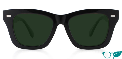 Forbes in Black – Classic Wayfarer Sunglasses | IOLLA