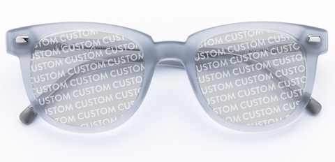 Hoy in Frosted Grey – Statement Round Sunglasses | IOLLA