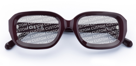 Kerr in Plum – Soft-Edged Rectangle Sunglasses | IOLLA