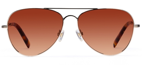Lennox in Chrome Gold – Statement Aviator Sunglasses | IOLLA