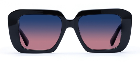 Morven in Black – Retro Oversized Sunglasses | IOLLA