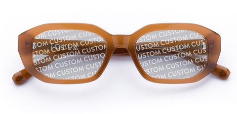 Ness in Chocolate – Sharp Geometric Sunglasses | IOLLA