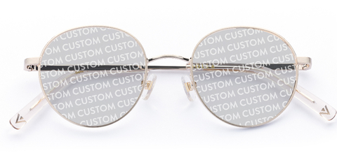Reid in Brushed Gold – Effortless Round Sunglasses | IOLLA